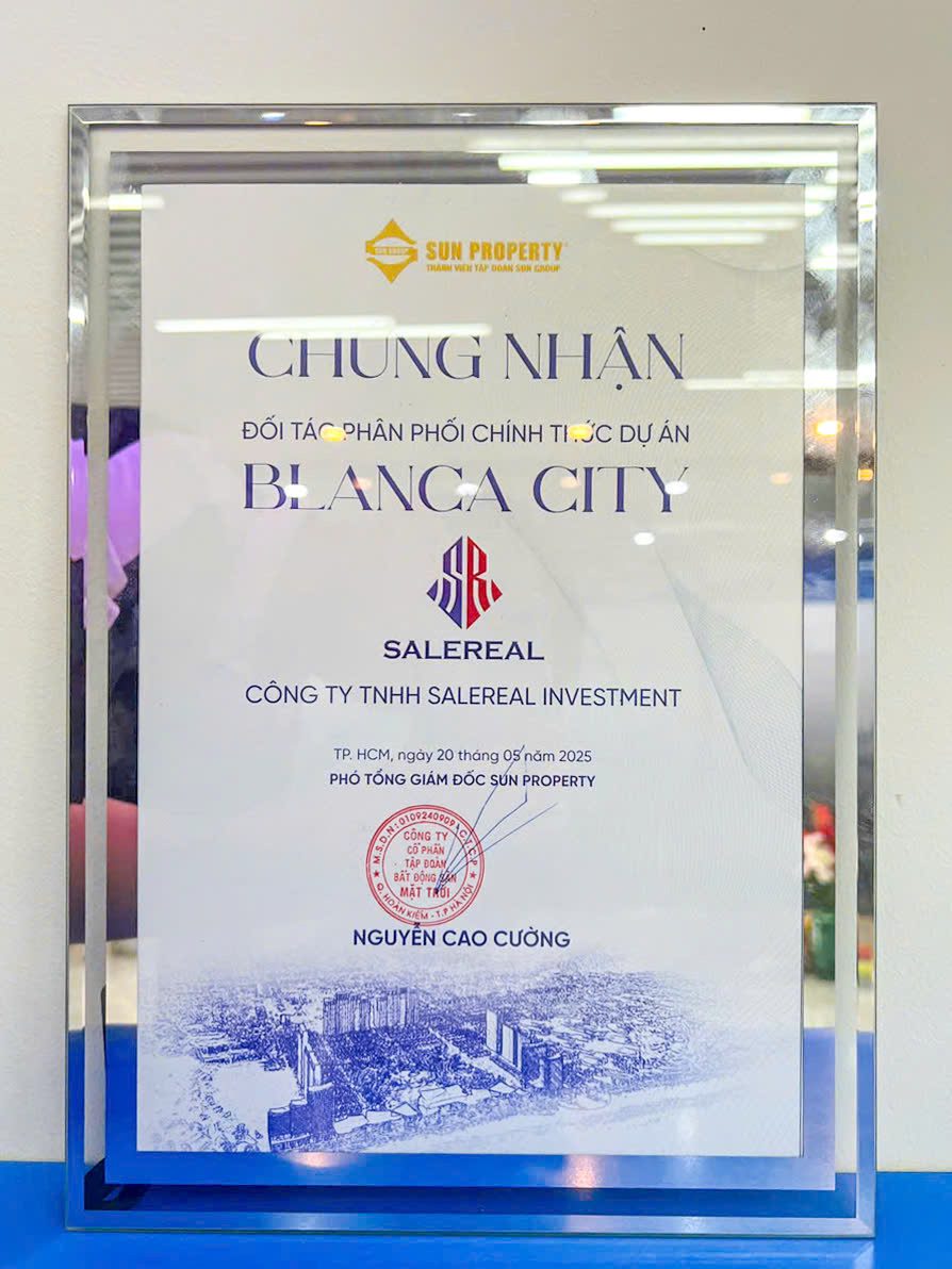 chung nhan dai ly phan phoi blanca city