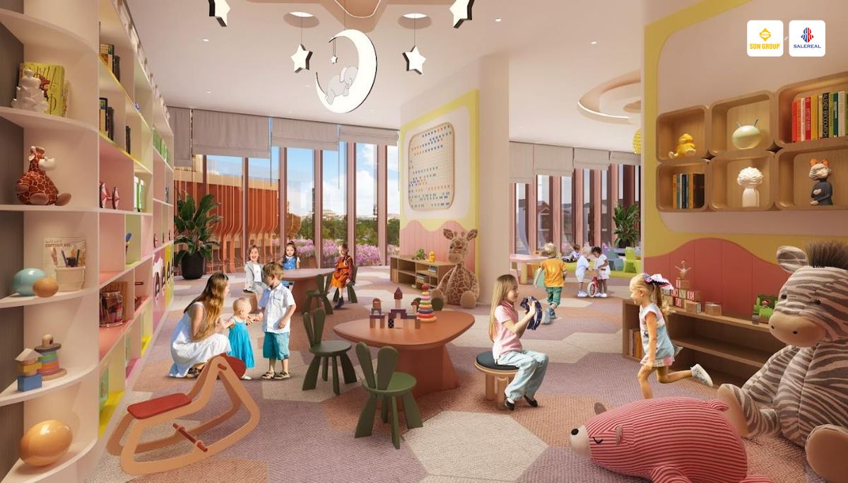 phoi canh khu vui choi tre em tai sun solar residence