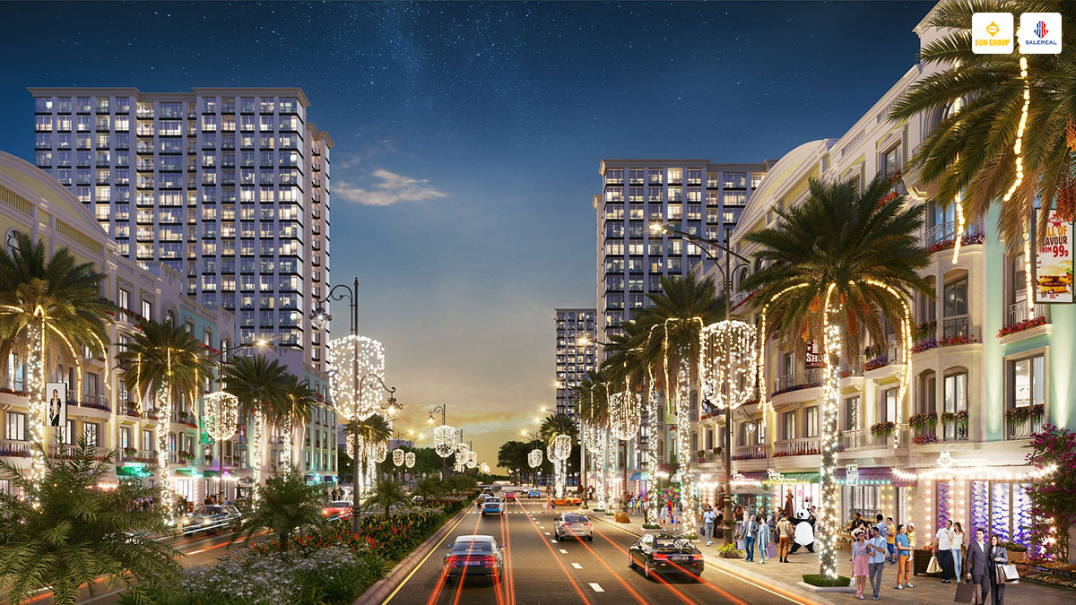 phoi canh shophouse sun grand boulevard