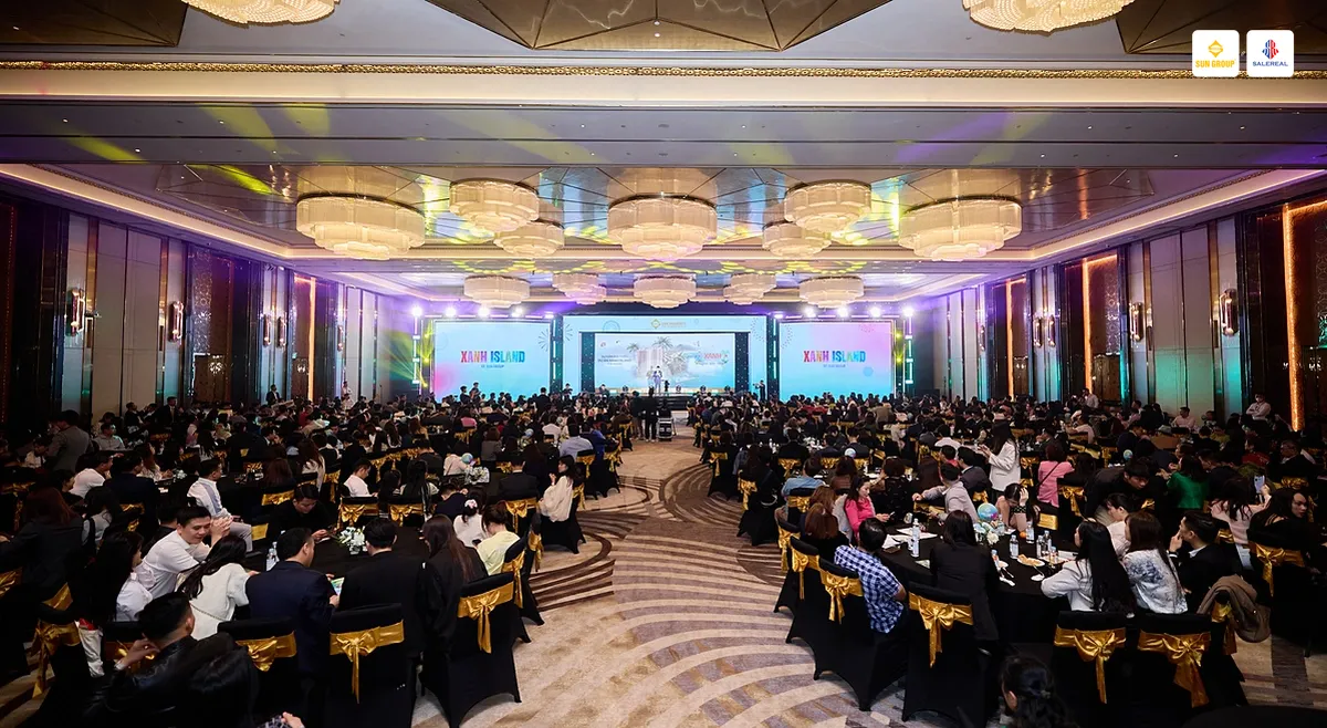 hinh anh su kien mo ban xanh island