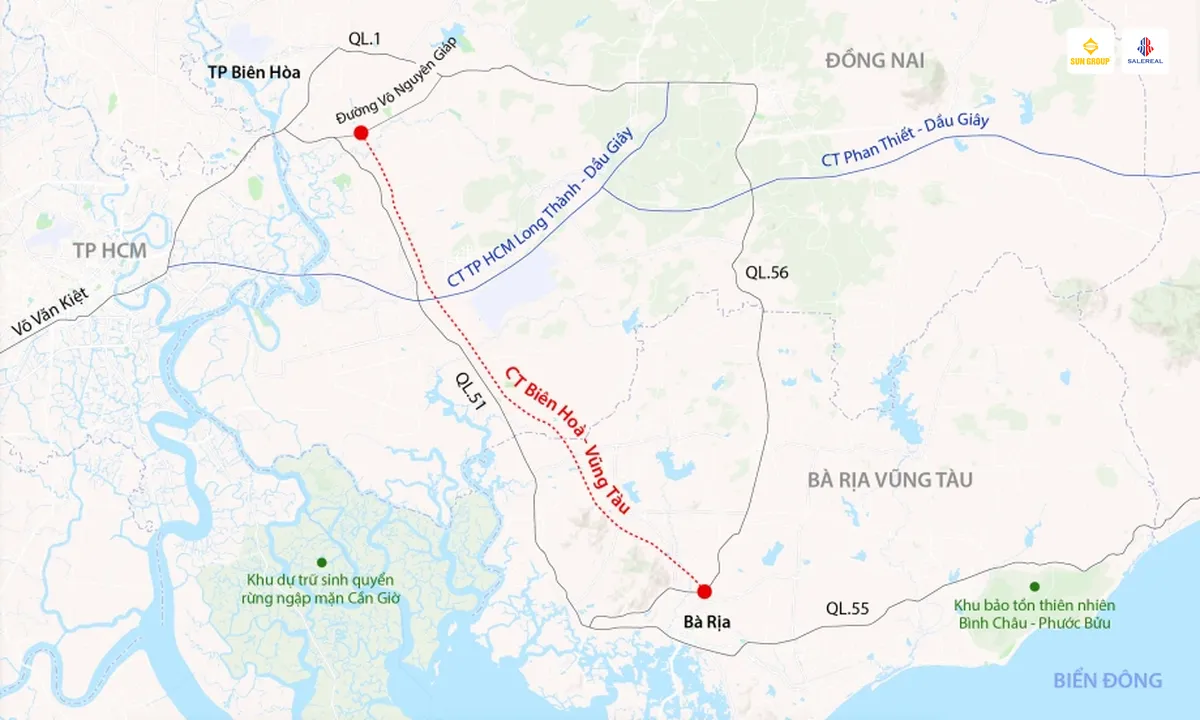 lo trinh cao toc bien hoa vung tau