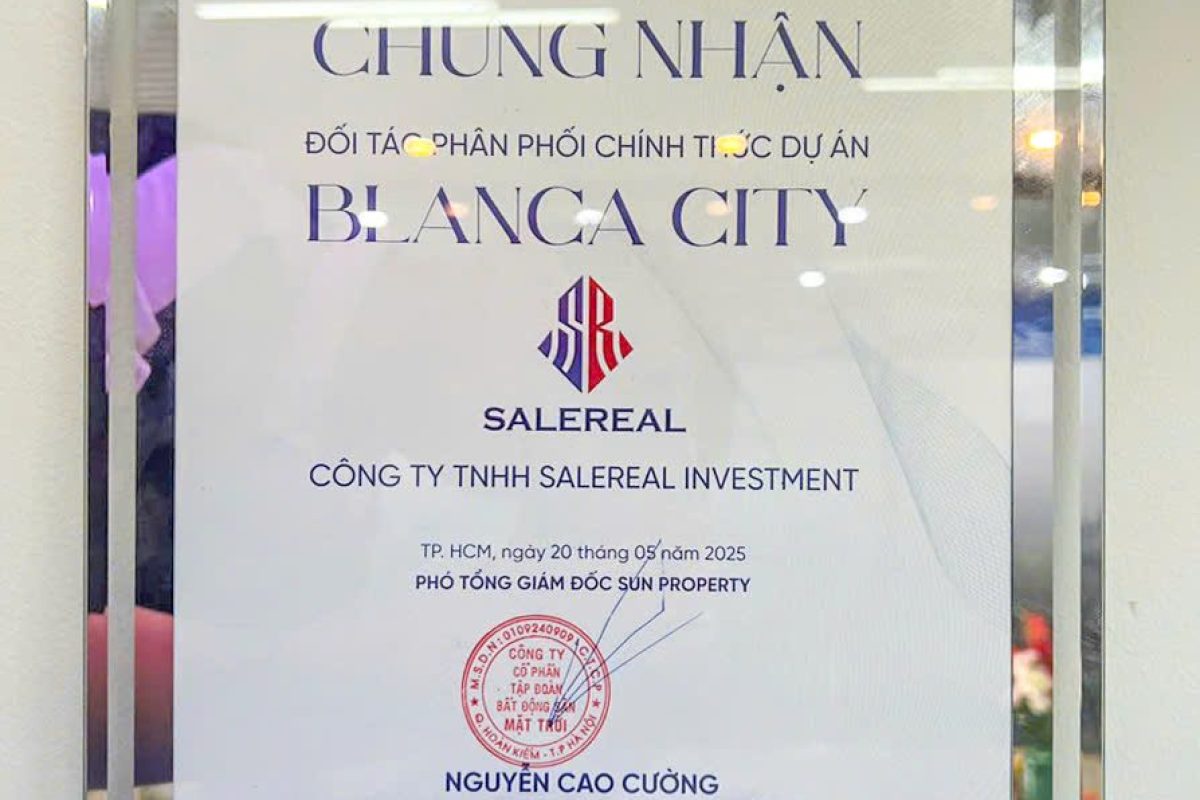 chung nhan dai ly phan phoi blanca city